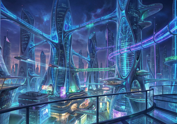 industrial plant in the night by Lydia Design