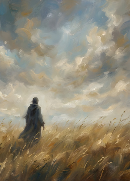 silhouette of a man in the mountains by Lydia Design