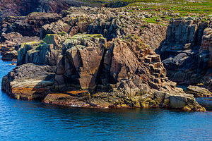 TORY ISLAND DONEGAL IRELAND. CIRCA 2025  Rocky outcrop on the Islands coastline.