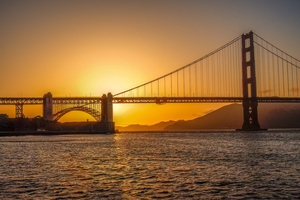Sunset at Golden Gate Bridge