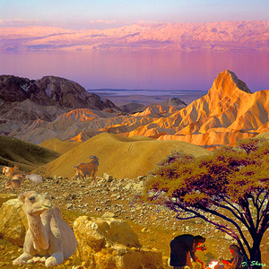 Sunset over Dead Sea