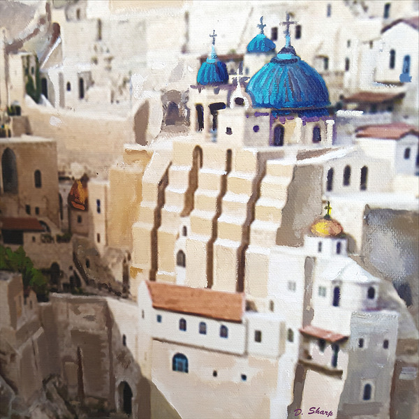 Marsaba Monastery  Internal yard Print