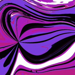 Night Painted Purple Acrylic Pour