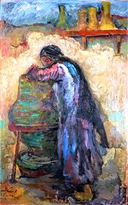 Child and water container