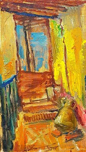 House and water container.