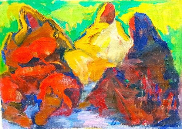 Country farmers. Print