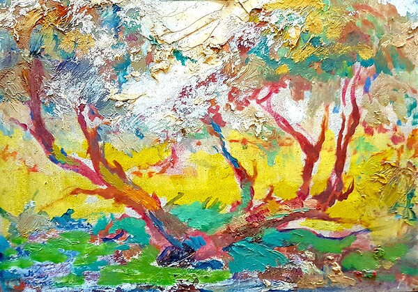 Garden tree. Print