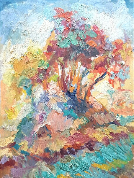Tree and greenary. Print