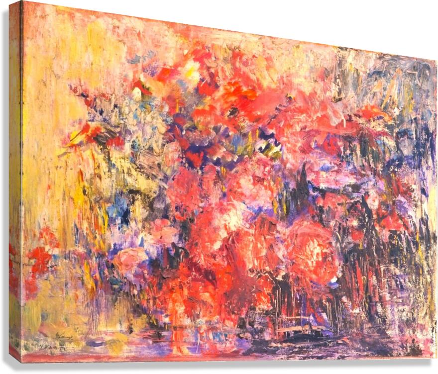 Flowers painting. Canvas Print