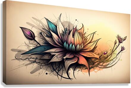 RetroFlower Canvas Print