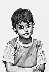 boy sketch charcoal 2408236