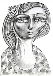 female face pencil 2408204