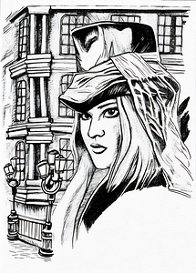 pen drawing female 2408224