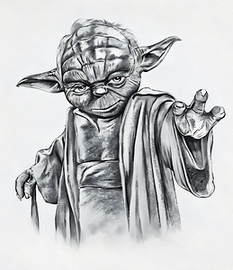 yoda sketch charcoal r 2408248