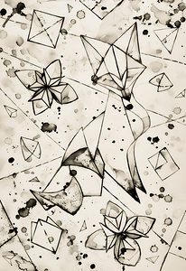 ArtX 522 fox abstract line drawing