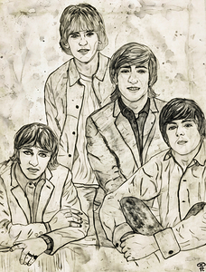 ArtX 511 Beatles old pencil drawing