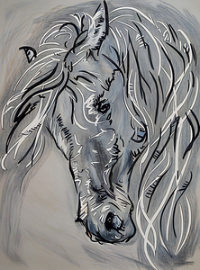 ArtXcl 341 horse pencil sketch