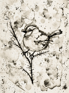 ArtX 519 bird branch