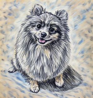 ArtXcl 380 dog-pencil