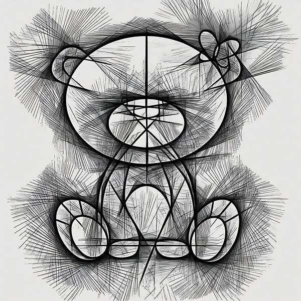 bear pencil sketch 240804  Print