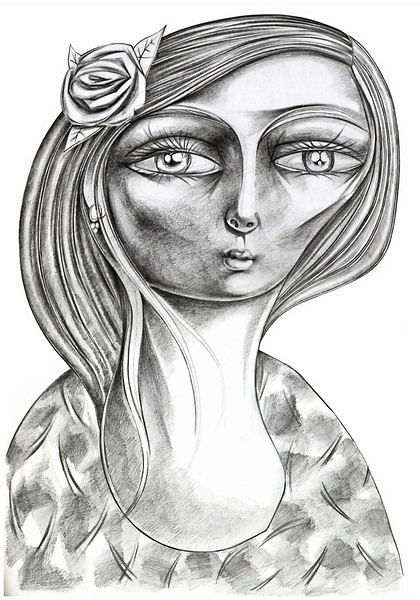 female face pencil 2408204