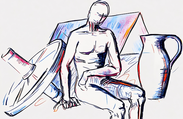 ArtXcl 318 man still life Petre Print