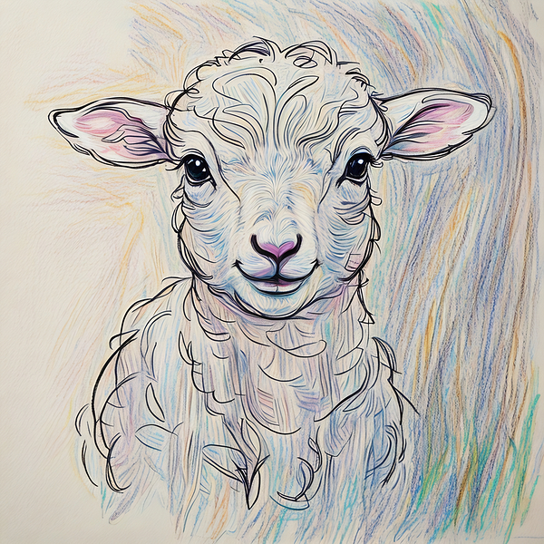 ArtXcl 373 baby lamb Print