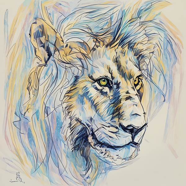 ArtXcl 372 lion Print
