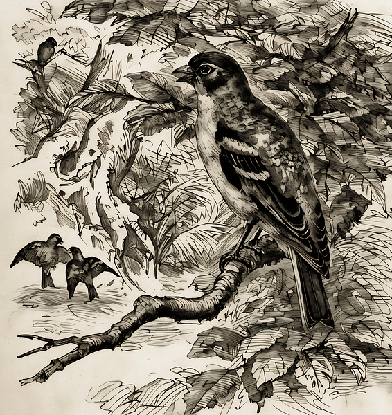 ArtX 530 birds forest