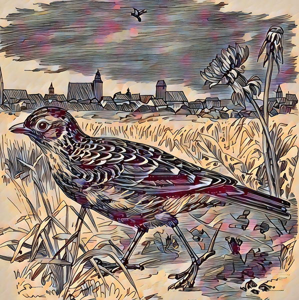 ArtXcl 330 bird walking Print
