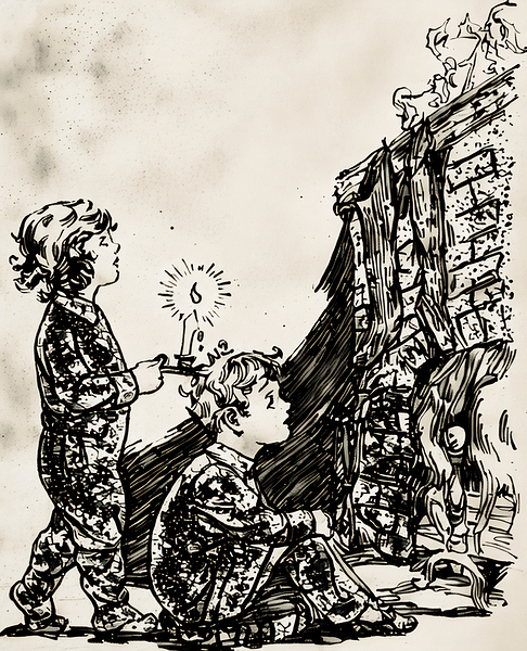 ArtX 514 two children  Print