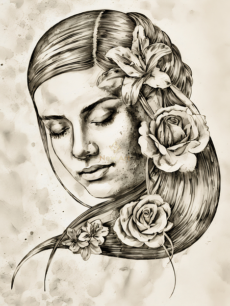 ArtX 539 woman Print