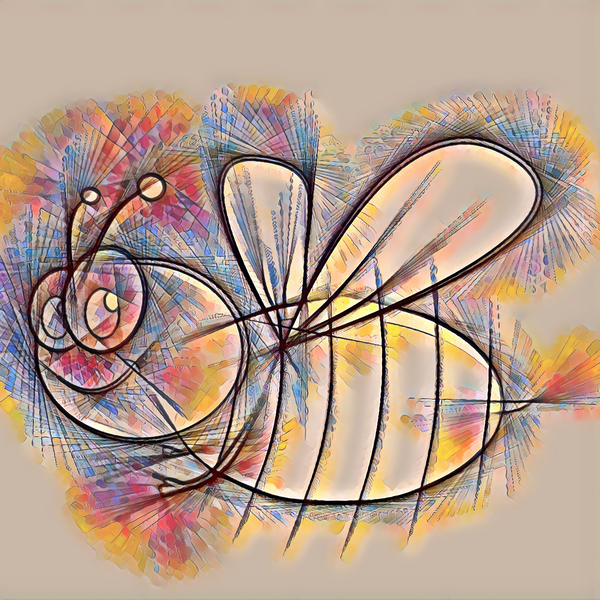 ArtXcl 303 bee pencil sketch Print