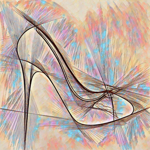 ArtXcl 305 shoe1 pencil sketch Print