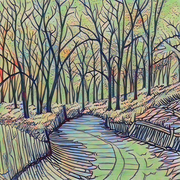 ArtXcl 408 forest-walk Print