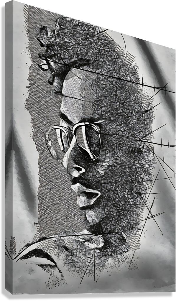 male face sketch 2408202  Canvas Print