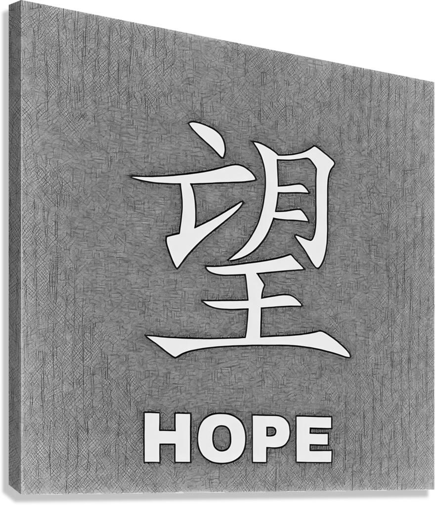 chinese hope charcoal 2408250  Canvas Print