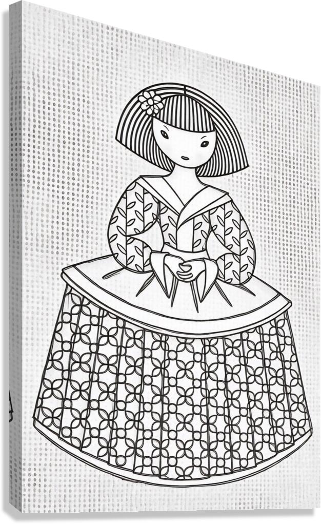 female sketch 2408223  Canvas Print