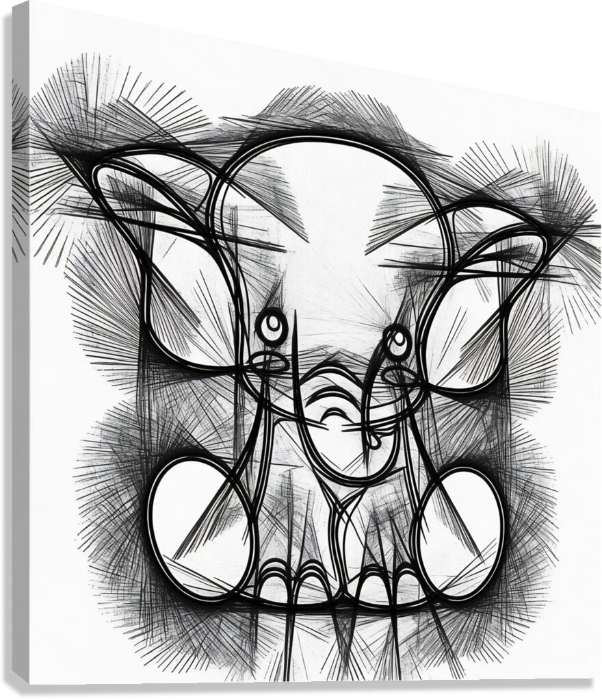 elephant 240808  Canvas Print