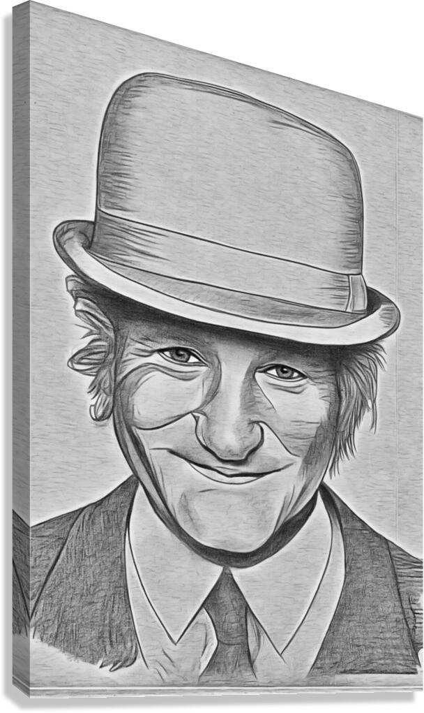 Robin Williams charcaol drawing 2408238  Canvas Print