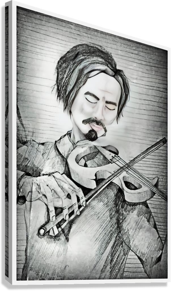 Art 11 violinist  Canvas Print