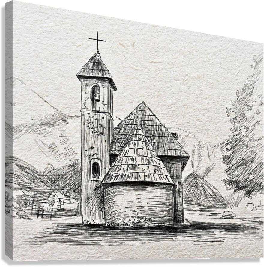ArtX 09 church albania  Canvas Print