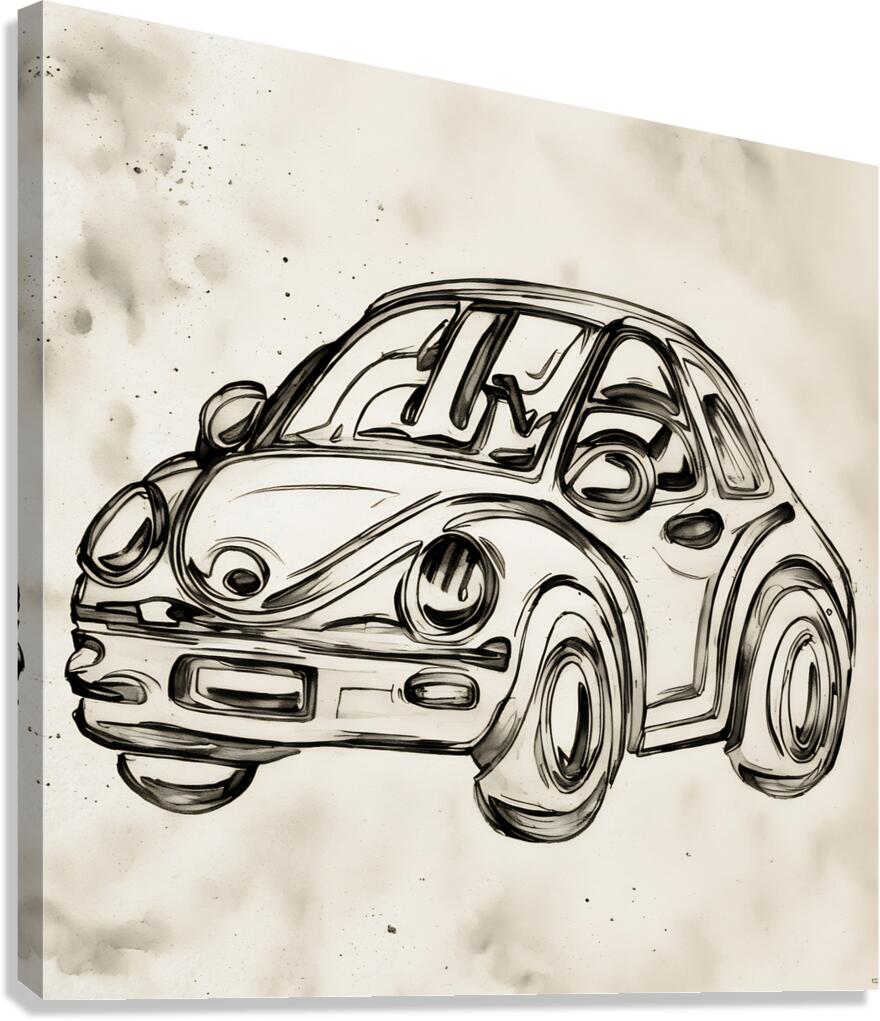 ArtX 510 automobile sketch  Canvas Print