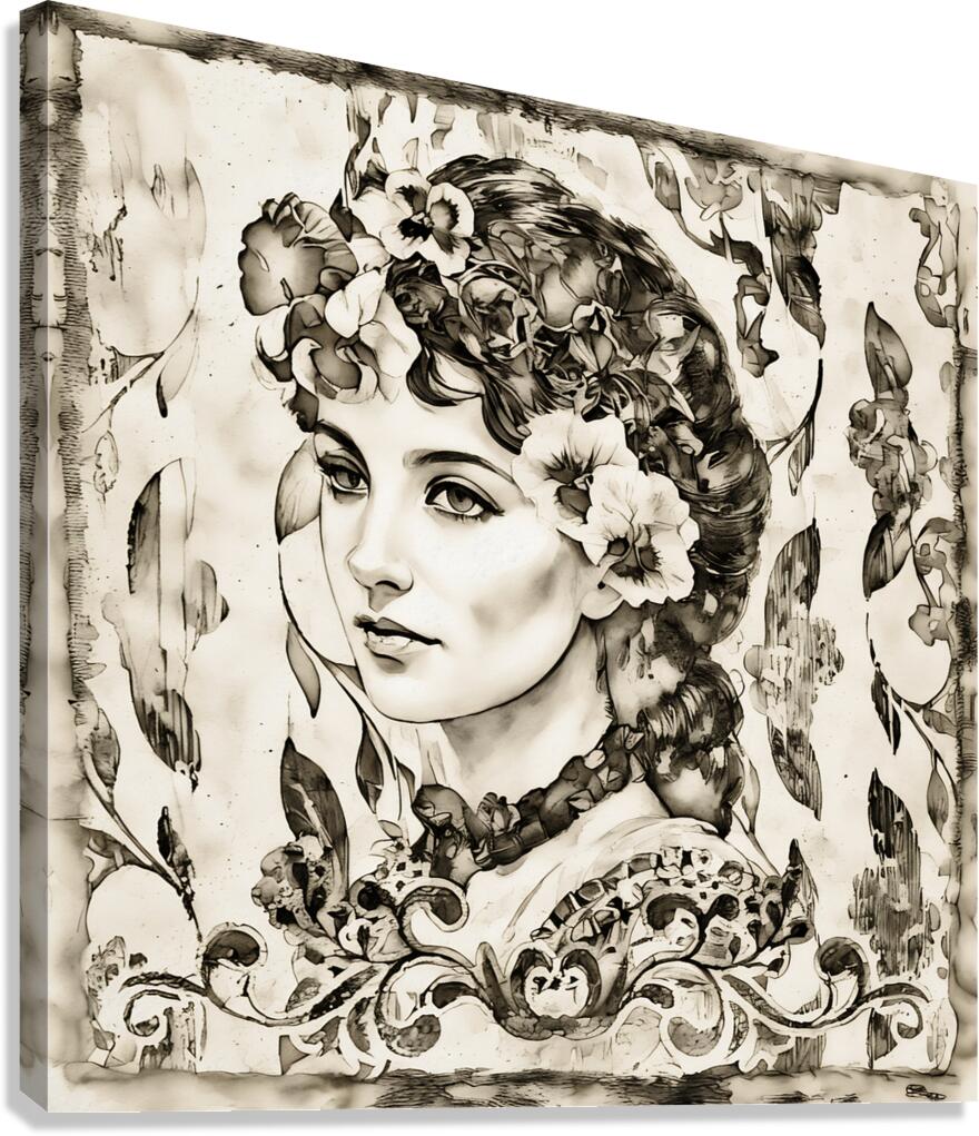 ArtX 508 Vintage Portrait  Canvas Print