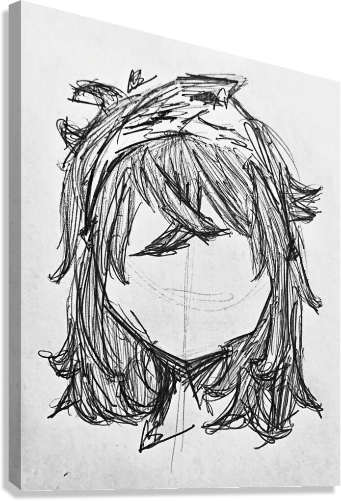 ArtX 44 Face hair  Canvas Print