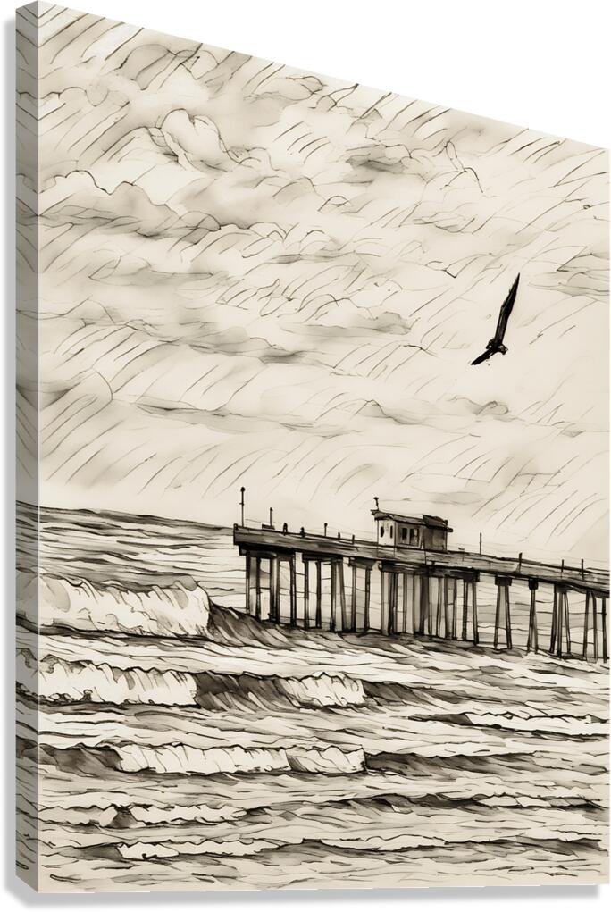 ArtX 540 Pier water  Canvas Print