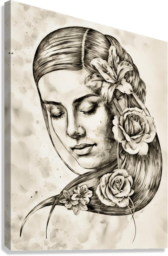 ArtX 539 woman Canvas Print