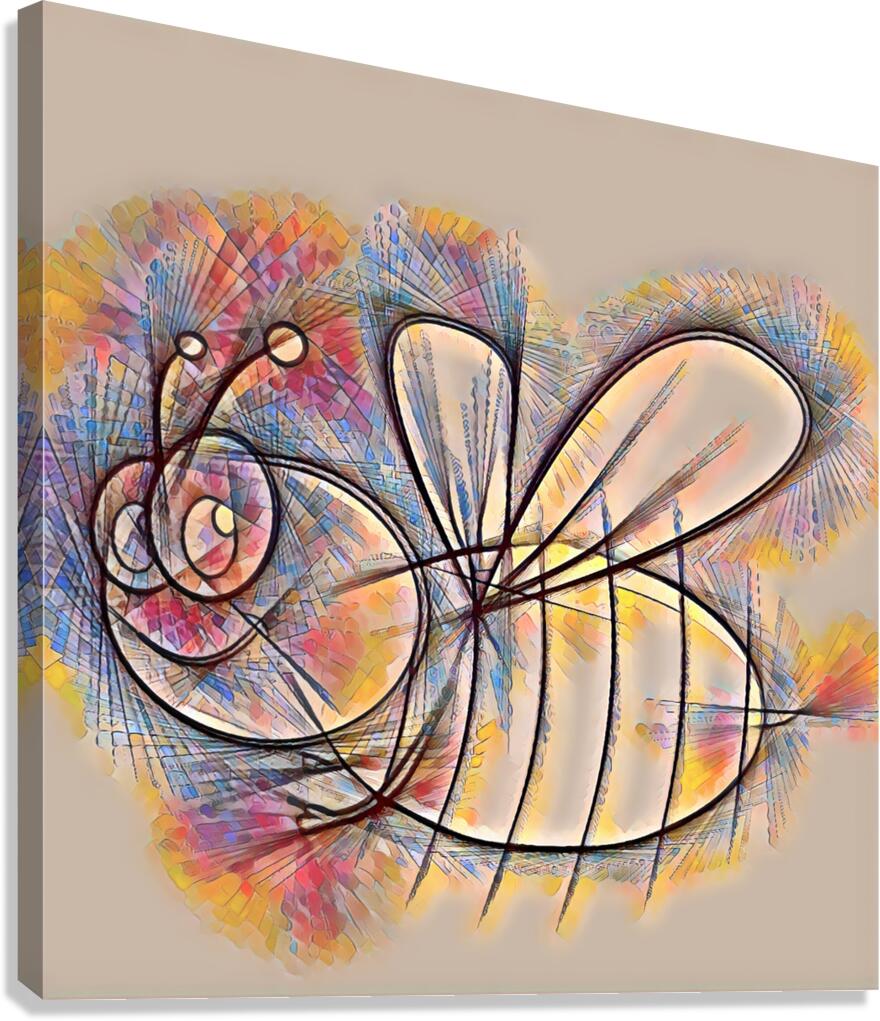 ArtXcl 303 bee pencil sketch Canvas Print