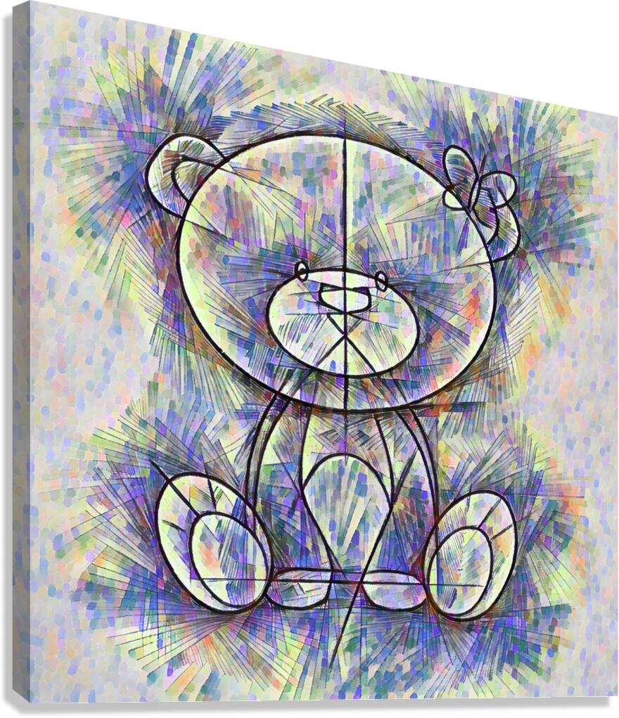 ArtXcl 302 bear pencil sketch Canvas Print