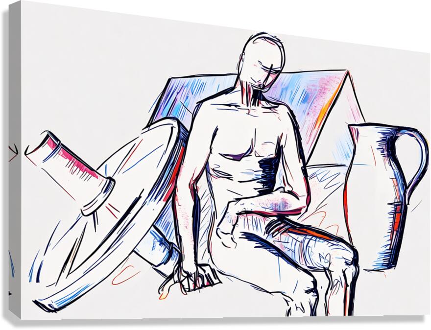 ArtXcl 318 man still life Petre Canvas Print